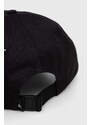 Bavlněná baseballová čepice Calvin Klein Jeans černá barva, s aplikací