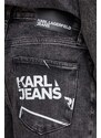 Džíny Karl Lagerfeld Jeans pánské, šedá barva