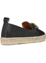 Kožené espadrilky Geox D LAMPEDUSA A černá barva, D36V0A00085C9999