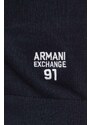 Bavlněný svetr Armani Exchange tmavomodrá barva, lehký, 3DZM6A ZMQ7Z