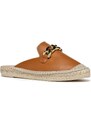 Kožené espadrilky Geox D LAMPEDUSA B hnědá barva, D36V0B00085C6001