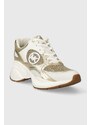 Sneakers boty MICHAEL Michael Kors Zuma zlatá barva, 43R4ZUFS4D