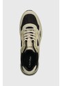 Sneakers boty Calvin Klein LOW TOP LACE UP béžová barva, HM0HM01363