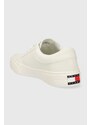 Sneakers boty Tommy Jeans TJM VULC. SKATE DERBY ESS bílá barva, EM0EM01400