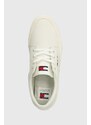 Sneakers boty Tommy Jeans TJM VULC. SKATE DERBY ESS bílá barva, EM0EM01400