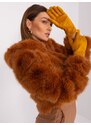 Elegantní rukavice Wool Fashion Italia žluté