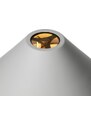 Světle šedá kovová stolní lampa Halo Design Hygge 35 cm