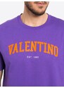 VALENTINO Logo Purple tričko