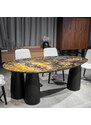Kopar Měděný jídelní stůl Amber mat 200x100x75cm