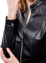Dámská koženková bunda GLANO - černá
