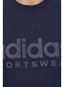 Mikina adidas pánská, tmavomodrá barva, s potiskem, IW1191