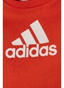 Kojenecká tepláková souprava adidas červená barva