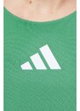 Sportovní šaty adidas Performance zelená barva, mini, IS7230