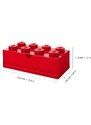 Lego Červený úložný box LEGO Storage 31,6 x 15,8 cm