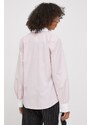Košile Tommy Hilfiger růžová barva, regular, s klasickým límcem