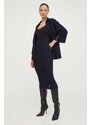 Bavlněná sukně Armani Exchange tmavomodrá barva, midi, pouzdrová, 3DYN1A YMZ1Z