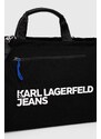 Bavlněná taška Karl Lagerfeld Jeans černá barva