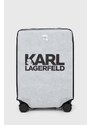 Kufr Karl Lagerfeld šedá barva