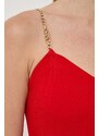 Šaty MICHAEL Michael Kors červená barva, mini