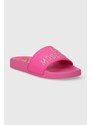 Pantofle Love Moschino dámské, růžová barva, JA28122G1II13604