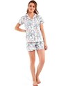 Pyjamas Cornette 346/264 Bianca kr/r S-2XL ecru