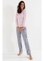 Pyjamas Cana 219 l/yr S-XL pink-grey