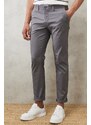 AC&Co / Altınyıldız Classics Men's Gray Slim Fit Slim Fit Chino Pants with Side Pockets, Flexible