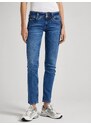 Modré dámské slim fit džíny Jeans Pepe Jeans - Dámské