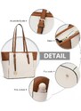 Miss Lulu Kabelka shopper City Beige/Brown