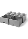 Lego Šedý úložný box LEGO Storage 25 x 50 cm