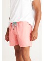 AC&Co / Altınyıldız Classics Men's Orange Standard Fit Regular Cut Quick Drying Side Pockets Patterned Swimwear Marine Shorts.