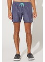 AC&Co / Altınyıldız Classics Men's Navy Blue Regular Fit, Regular Cut Quick Dry Side Pockets Patterned Swimwear.