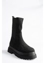 Fox Shoes Women's Black Suede Boots