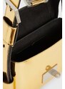 Kožená kabelka AllSaints Frankie zlatá barva