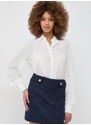 Košile Armani Exchange dámská, bílá barva, relaxed, s klasickým límcem, 3DYC09 YNXZZ