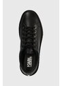 Kožené sneakers boty Karl Lagerfeld FLINT černá barva, KL53320A