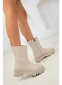 Soho Beige Women's Boots & Booties 18423