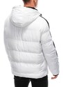 EDOTI Pánská prošívaná zimní bunda - bílá V5 EM-JAHP-0101