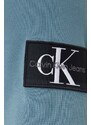 Bavlněná mikina Calvin Klein Jeans pánská, s kapucí, s aplikací