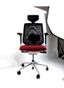 AM Chair Kancelářská židle Vitra Meda pro černo-červená Univerzální