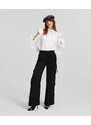 KALHOTY KARL LAGERFELD SATIN CARGO PANT