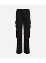 KALHOTY KARL LAGERFELD SATIN CARGO PANT