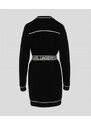 KARDIGAN KARL LAGERFELD BRANDED BELTED CARDIGAN