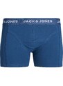 JACK & JONES Boxerky 'Kex' tmavě modrá / tmavě zelená / oranžová / bílá