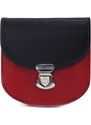 Arwel Černočervená malá dámská kožená peněženka se zámečkem