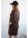 Fashionweek Dámské šaty pohodlné šaty s kapsami K9438