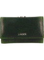 Dámská kožená peněženka Lagen Jarie - tmavě zelená