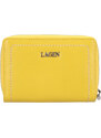 Malá dámská kožená peněženka Lagen Yola - žlutá