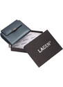 Malá dámská kožená peněženka Lagen Spare - šedá