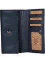 Dámská kožená peněženka Lagen Carlass - tmavě modrá
